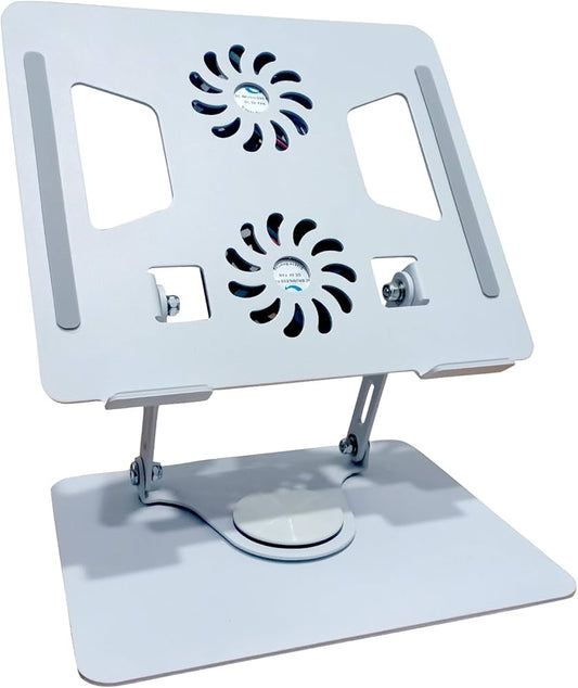 El Soporte para Laptop que Evita el Sobrecalentamiento – Ajustable 360° con Doble Ventilador