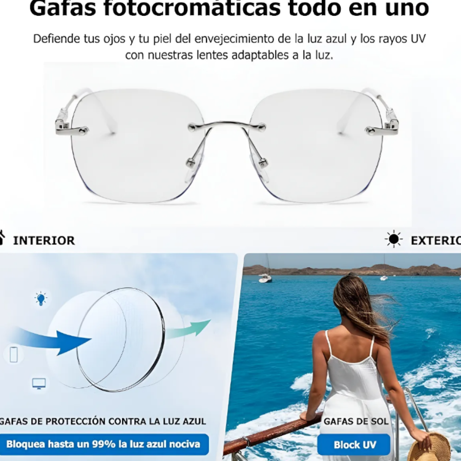 👓 Lentes Inteligentes Fotocromáticos – Protección Total para tus Ojos